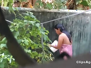 Desi friend's sister evacuate a clean spy from kitchen