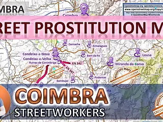Coimbra, Portugal, Lovemaking Map, Street Map, Massage Parlours, Brothels, Whores, Callgirls, Bordell, Freelancer, Streetworker, Prostitutes, Taboo, Arab, Bondage, B