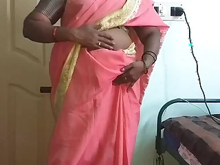 horny desi aunty show hung boobs not susceptible web cam dovetail fuck friend husband